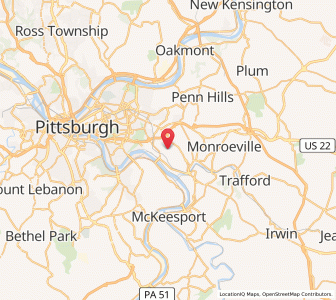 Map of Braddock Hills, Pennsylvania