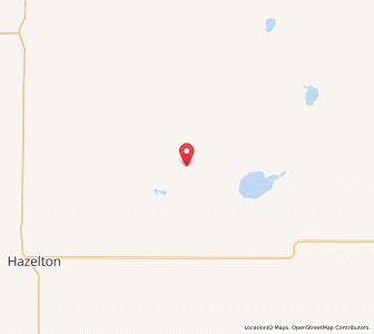 Map of Braddock, North Dakota