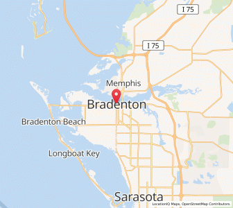 Map of Bradenton, Florida