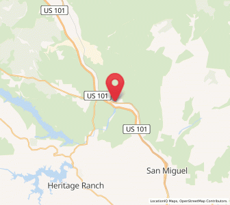 Map of Bradley, California