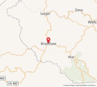 Map of Bradshaw, West Virginia