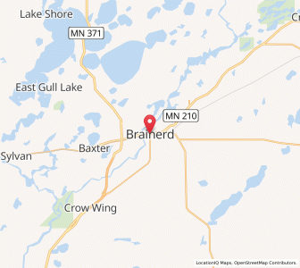 Map of Brainerd, Minnesota