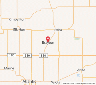 Map of Brayton, Iowa