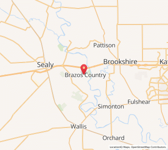 Map of Brazos Country, Texas