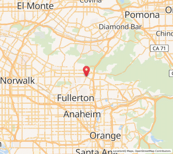 Map of Brea, California