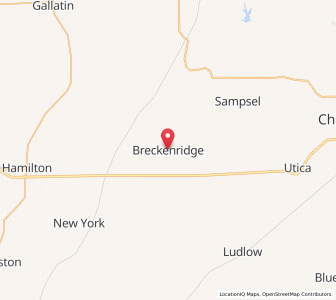 Map of Breckenridge, Missouri