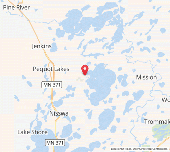 Map of Breezy Point, Minnesota