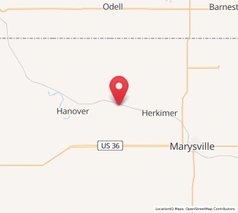 Map of Bremen, Kansas