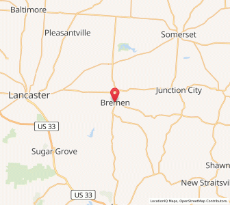 Map of Bremen, Ohio