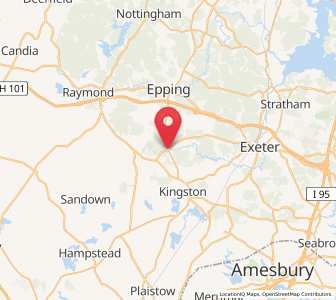 Map of Brentwood, New Hampshire