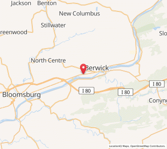 Map of Briar Creek, Pennsylvania