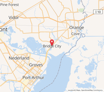 Map of Bridge City, Texas