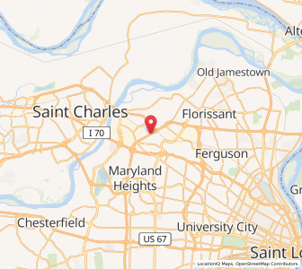 Map of Bridgeton, Missouri