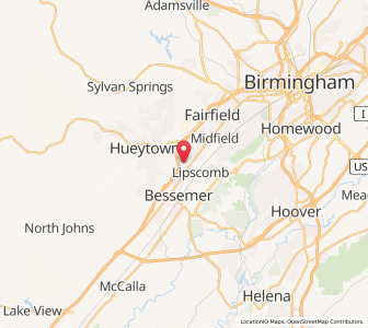 Map of Brighton, Alabama