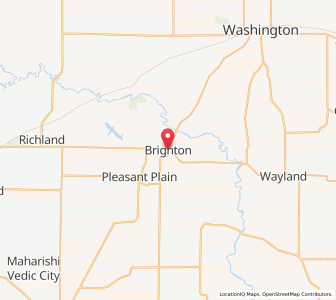 Map of Brighton, Iowa