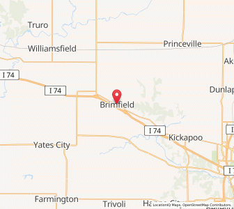 Map of Brimfield, Illinois