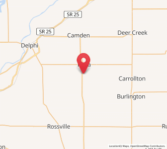 Map of Bringhurst, Indiana