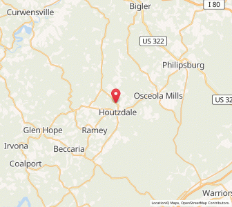 Map of Brisbin, Pennsylvania