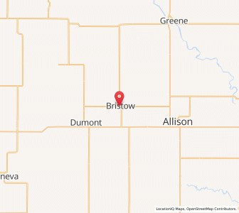 Map of Bristow, Iowa