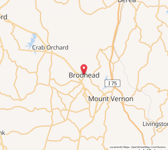 Map of Brodhead, Kentucky