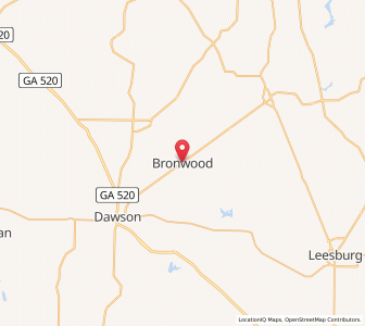 Map of Bronwood, Georgia
