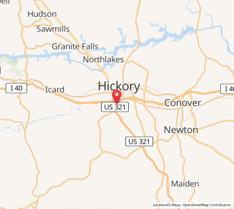 Map of Brookford, North Carolina