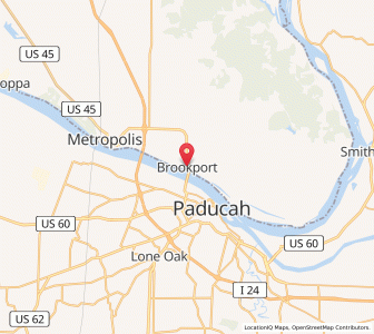 Map of Brookport, Illinois