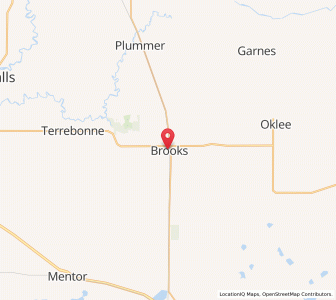 Map of Brooks, Minnesota