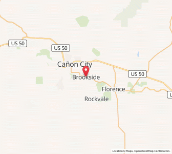 Map of Brookside, Colorado