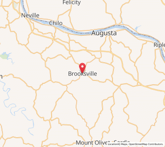 Map of Brooksville, Kentucky