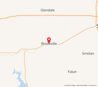 Map of Brookville, Kansas