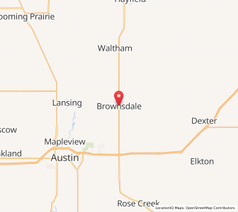 Map of Brownsdale, Minnesota