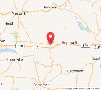 Map of Brownsville, Ohio