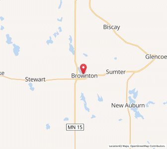 Map of Brownton, Minnesota