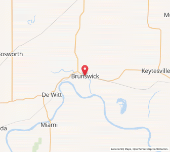 Map of Brunswick, Missouri