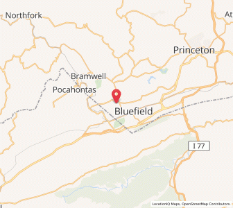 Map of Brush Fork, West Virginia