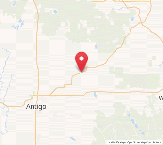 Map of Bryant, Wisconsin