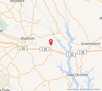 Map of Buckhead, Georgia