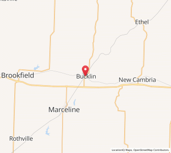 Map of Bucklin, Missouri