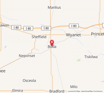 Map of Buda, Illinois