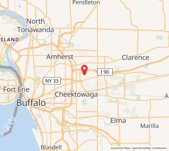 Map of BUF - Buffalo Niagara International Airport, New York