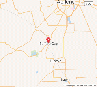 Map of Buffalo Gap, Texas