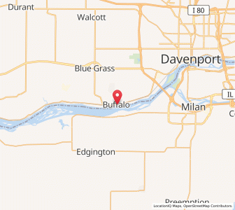 Map of Buffalo, Iowa