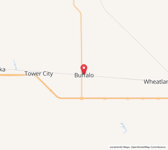 Map of Buffalo, North Dakota