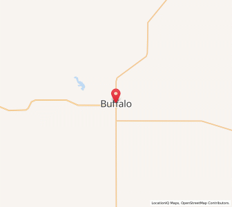 Map of Buffalo, South Dakota