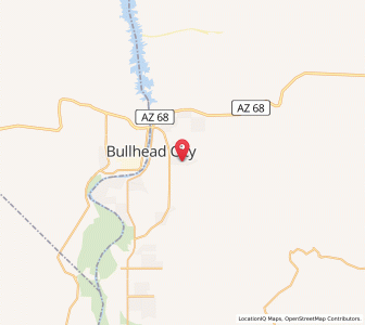 Map of Bullhead City, Arizona