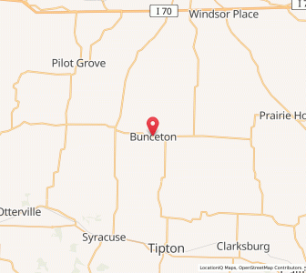 Map of Bunceton, Missouri