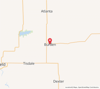 Map of Burden, Kansas