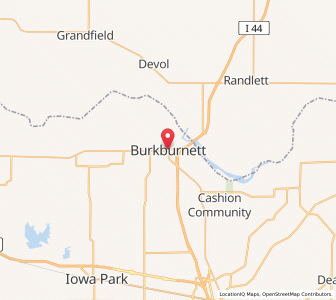 Map of Burkburnett, Texas
