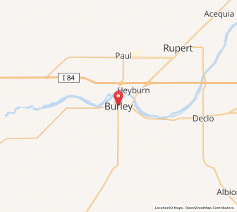 Map of Burley, Idaho